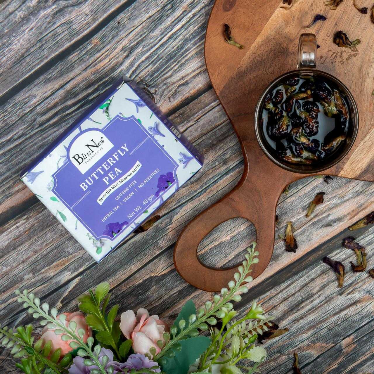Butterfly pea , herbal tea , herbal infusion, tea bags, 100% natural, healthy , clear skin, detox body , detox skin , healthy and testly 