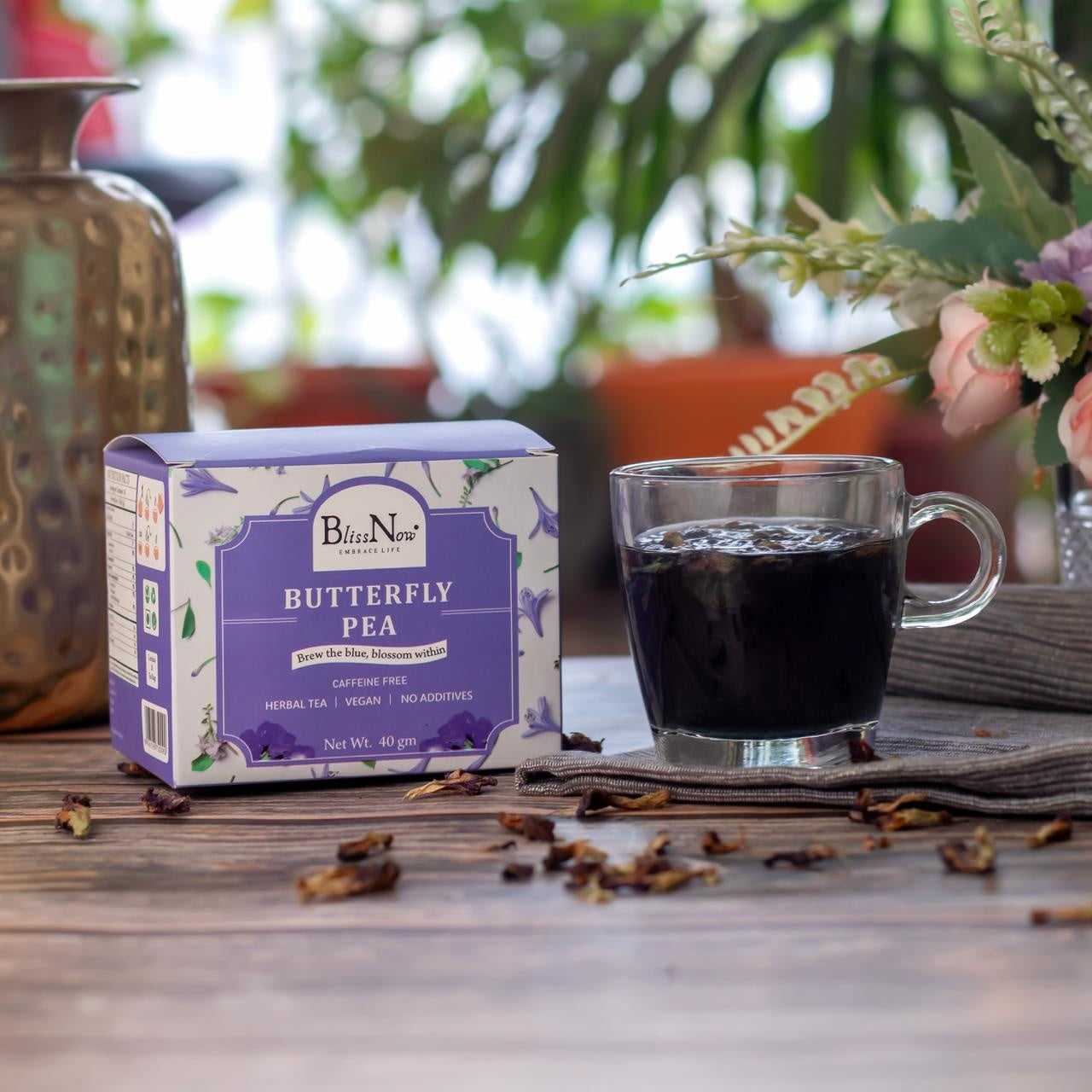Butterfly pea , herbal tea , herbal infusion, tea bags, 100% natural, healthy , clear skin, detox body , detox skin , healthy and testly 
