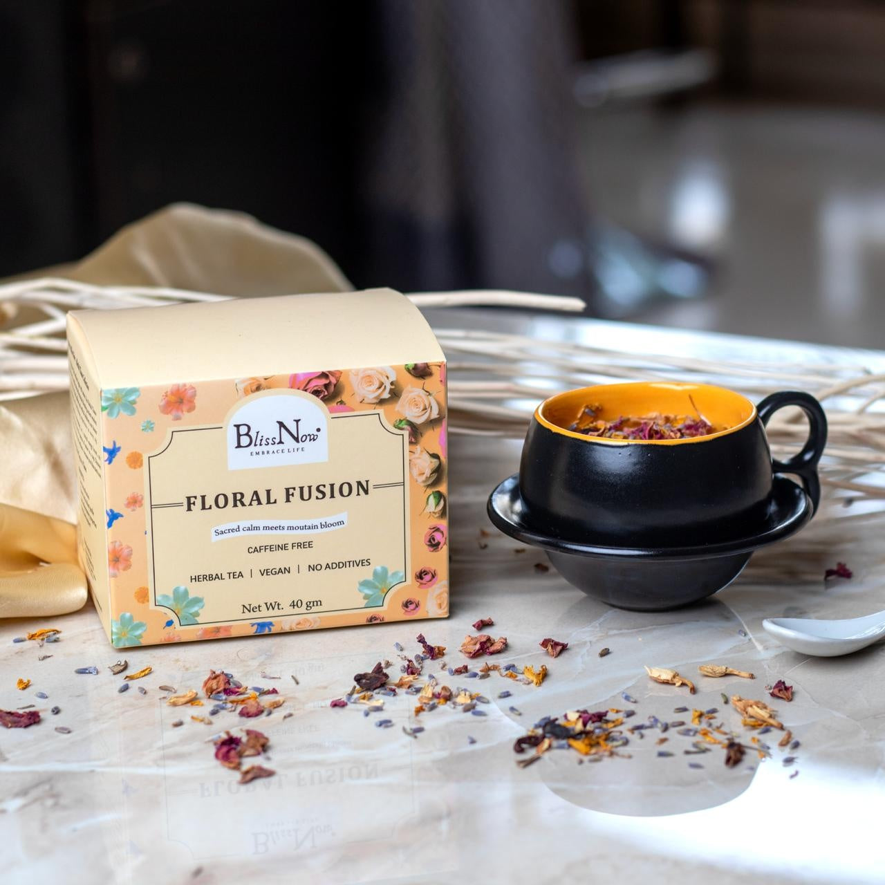 floral fusion ,detox herbal tea , tea, infusion  herbal infusion, 100%natural, detox body, clear skin ,healthy habits ,morning routine 