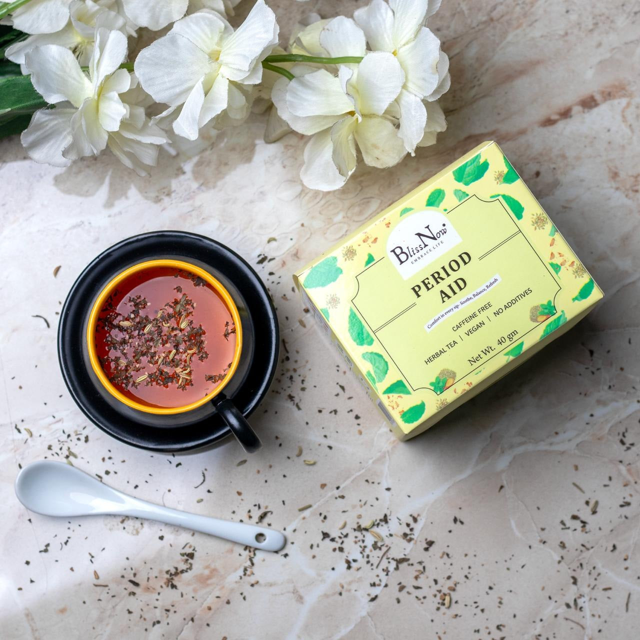 Blissnow PeriodAid_ healthy lifestyle, detox tea, infusion, clear skin, detox bosy, morning freshness, wellness , weight loss 
