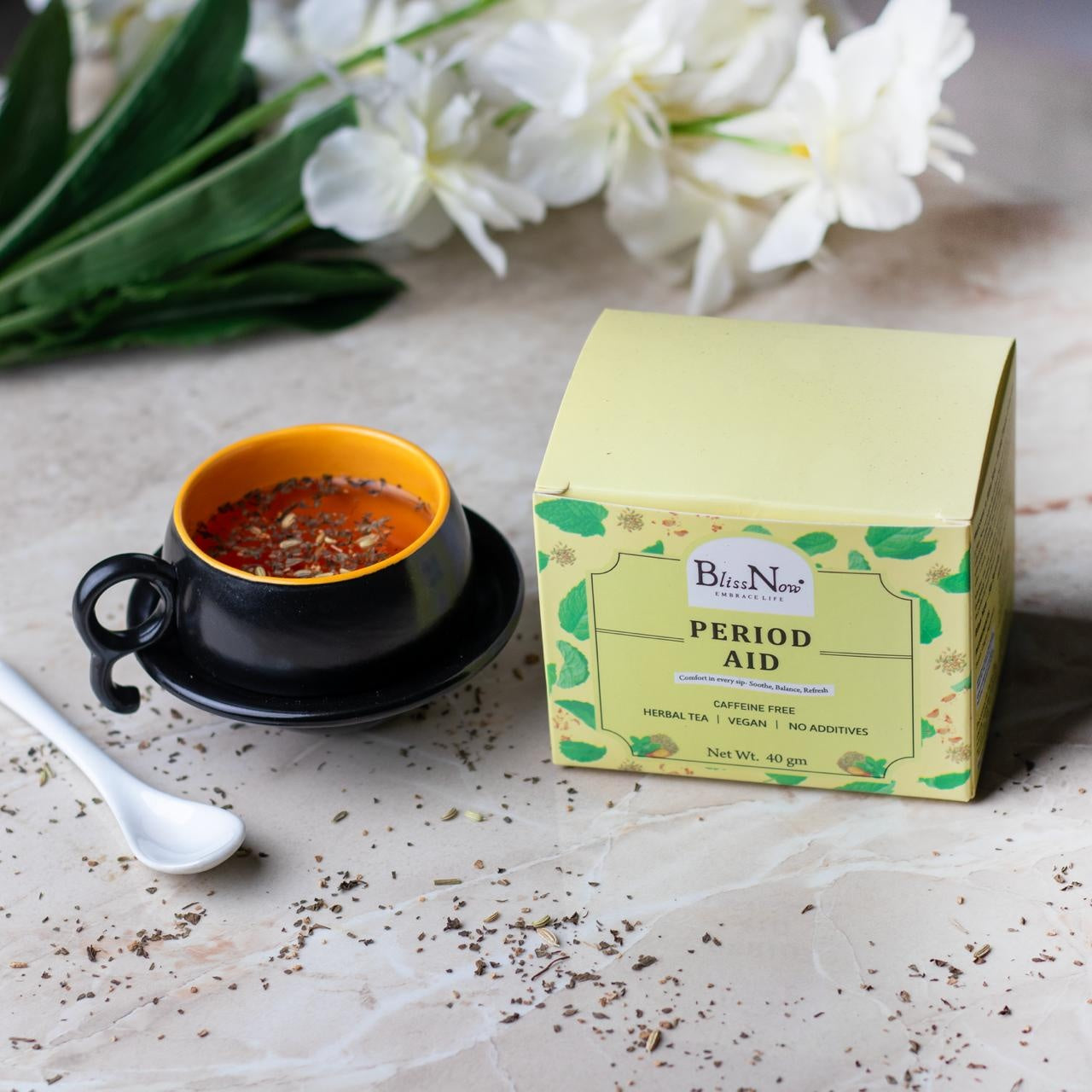 Blissnow PeriodAid_ healthy lifestyle, detox tea, infusion, clear skin, detox bosy, morning freshness, wellness , weight loss