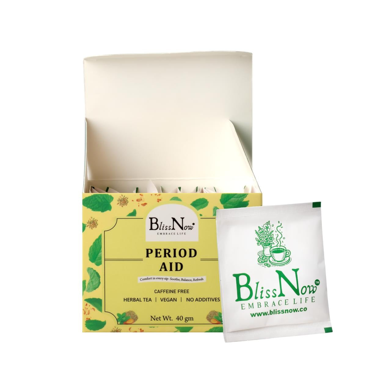 Blissnow PeriodAid_ healthy lifestyle, detox tea, infusion, clear skin, detox bosy, morning freshness, wellness , weight loss