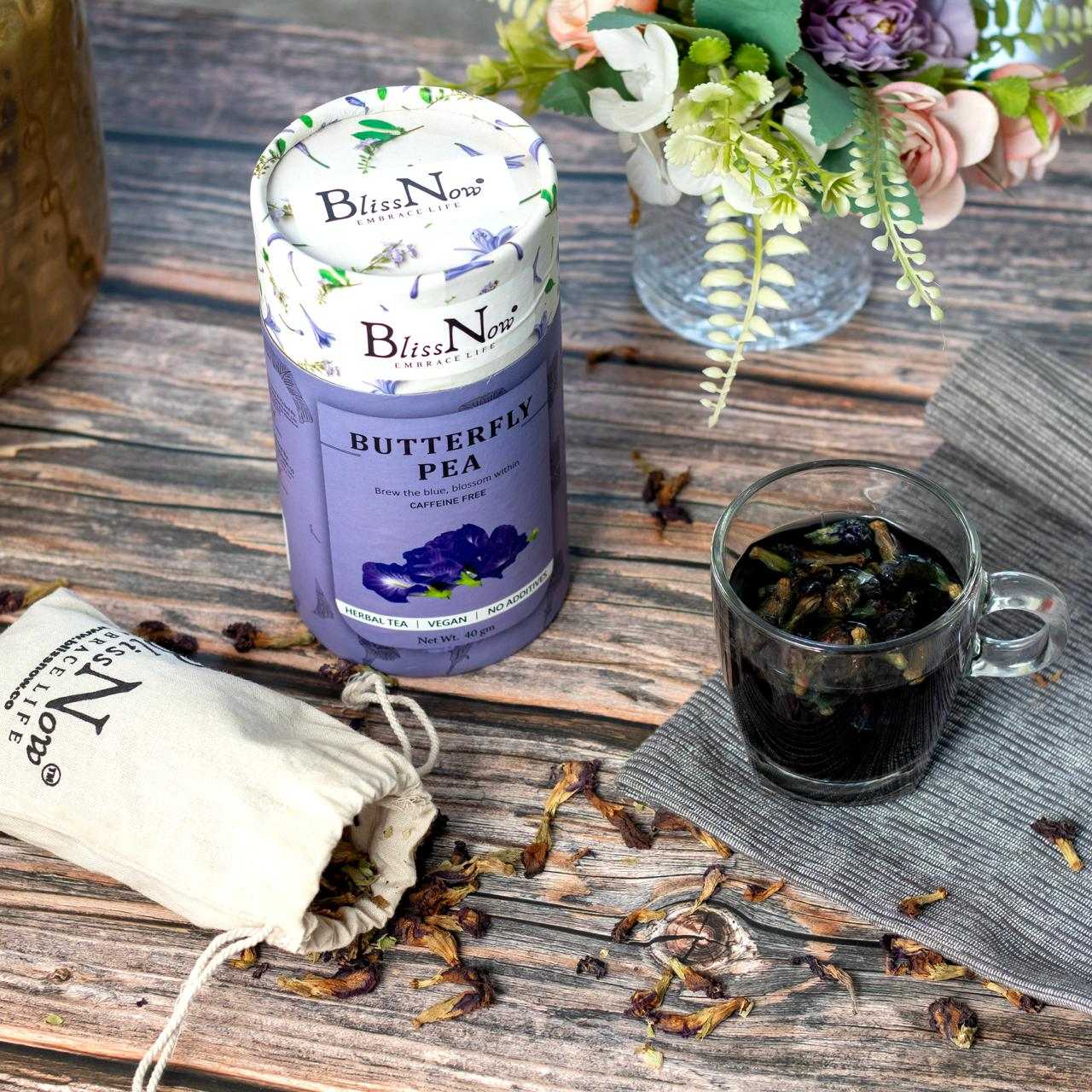 Butterfly pea , herbal tea , herbal infusion, tea  leafs 100% natural, healthy , clear skin, detox body , detox skin , healthy and testly , tea loose leaf