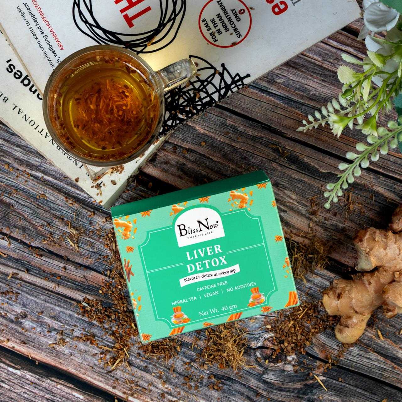 Blissnow , Liver detox  healthy drink, tea, Herbal tea , Herbal infusion , clear skin, detox body,  wellness, blissnow.in  100% natural 