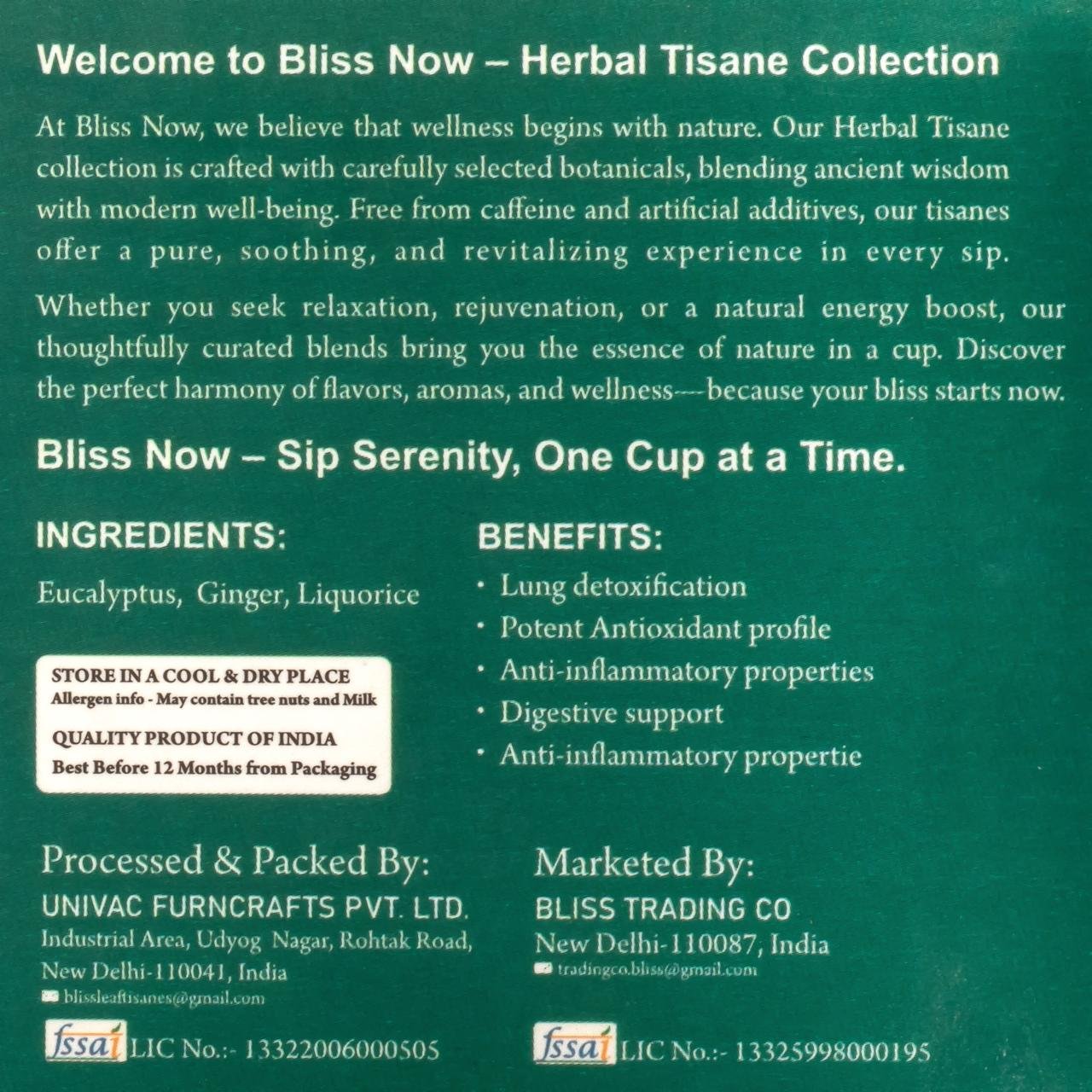 Blissnow , Lung detox , Healthy drink, tea, Herbal tea , Herbal infusion , clear skin, detox body,  wellness, blissnow.in  100% natural 