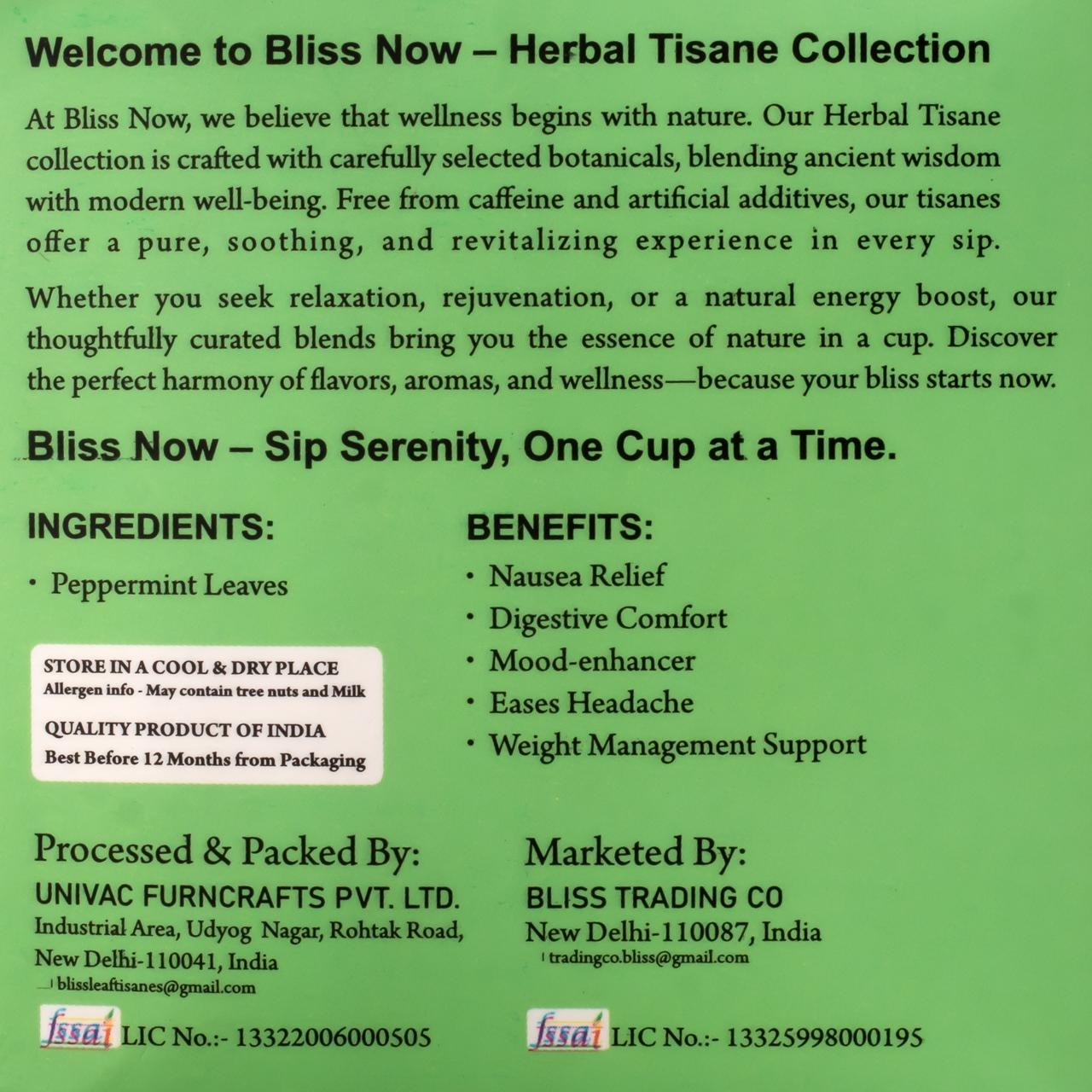 Blissnow , peppermint  , Healthy drink, tea, Herbal tea , Herbal infusion , clear skin, detox body,  wellness, blissnow.in  100% natural peppermint body detox