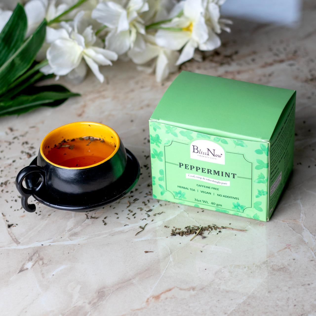 Blissnow , peppermint  , Healthy drink, tea, Herbal tea , Herbal infusion , clear skin, detox body,  wellness, blissnow.in  100% natural peppermint body detox