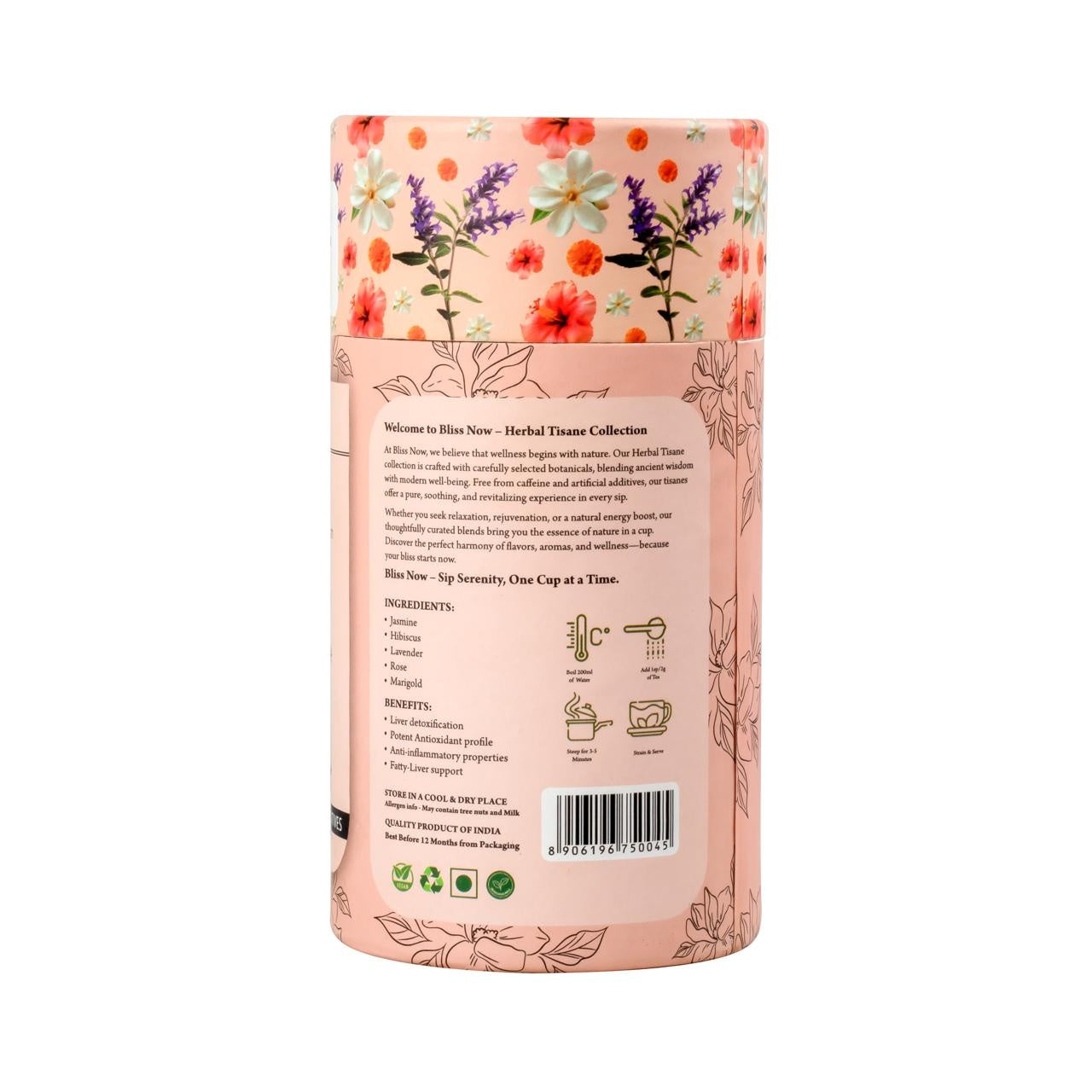 floral fusion ,detox herbal tea , tea, infusion  herbal infusion, 100%natural, detox body, clear skin ,healthy habits ,morning routine , floral fusion loose leaf