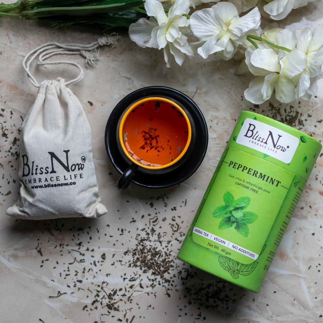 Blissnow , peppermint  , Healthy drink, tea, Herbal tea , Herbal infusion , clear skin, detox body,  wellness, blissnow.in  100% natural peppermint body detox