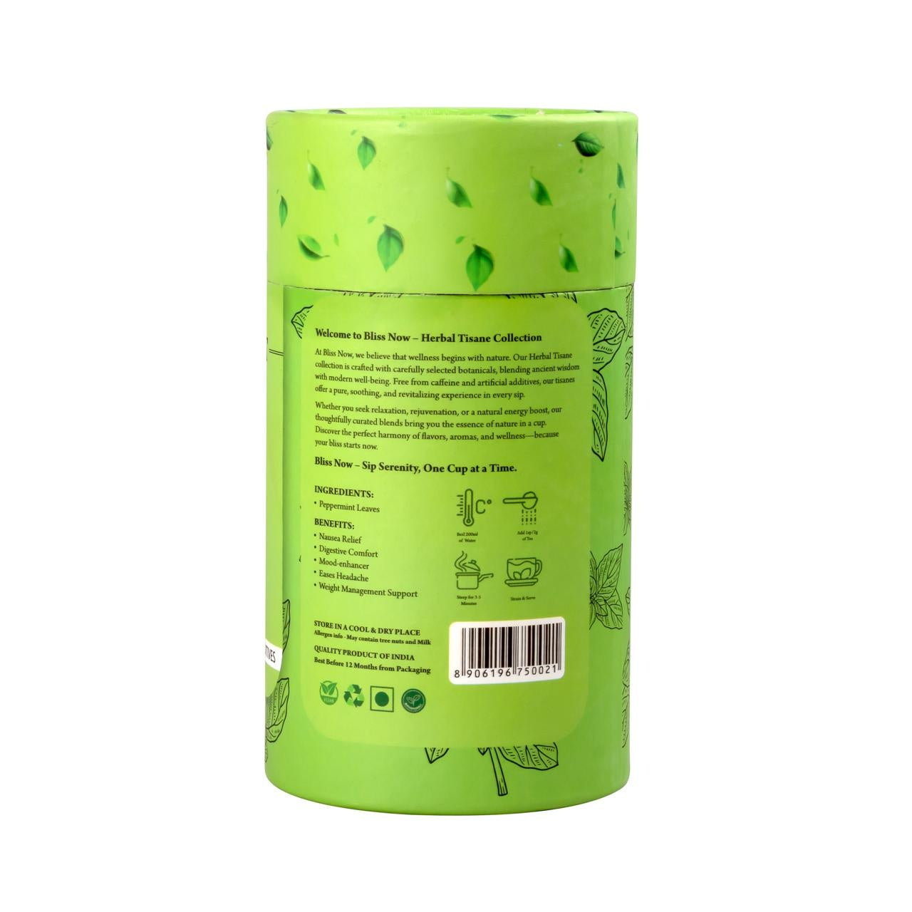 Blissnow , peppermint  , Healthy drink, tea, Herbal tea , Herbal infusion , clear skin, detox body,  wellness, blissnow.in  100% natural peppermint body detox